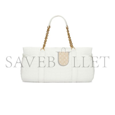 YSL GLORIA QUILTED TRAVEL BAG WHITE 757209FAC8J1916 (42*18*18cm)
