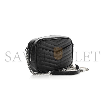 YSL MINI LOU BAG IN MATELASSÉ GRAIN DE POUDRE EMBOSSED LEATHER 6125791GF021000 (19*10.5*5cm)