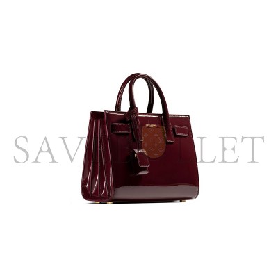 YSL SAC DE JOUR IN PATENT LEATHER-NANO 398711B870W6413 (22*18*10.5cm)