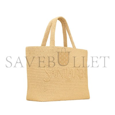 YSL SAINT LAURENT TOTE IN RAFFIA 776763GAAEL2063 (54*35*18cm)