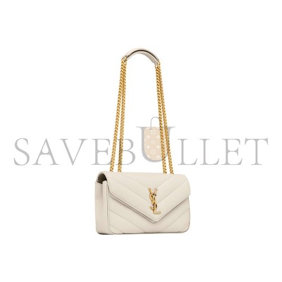 YSL LOULOU SMALL IN MATELASSÉ LAMBSKIN 801437AAEAX9207 (24*14*6cm)