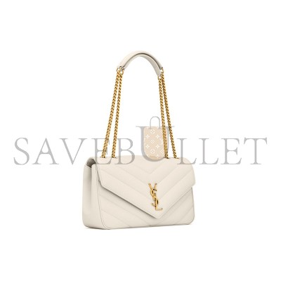 YSL LOULOU MEDIUM IN MATELASSÉ LAMBSKIN 801439AAEAX9207 (29*17*8cm)