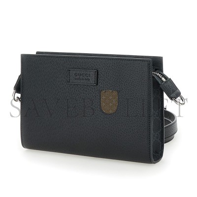 GUCCI SUPER MINI CROSSBODY BAG WITH LOGO PATCH 795438 (22*15*4.5cm)