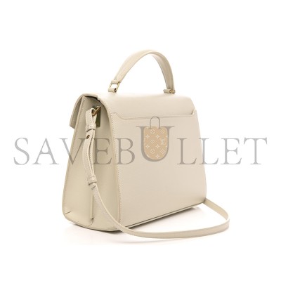 YSL CASSANDRA MEDIUM TOP HANDLE BAG IN GRAIN DE POUDRE EMBOSSED LEATHER 578000681411 (24.5*20*11.5cm)