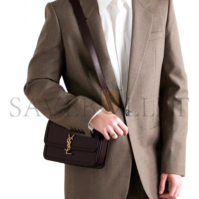 YSL SOLFERINO MEDIUM SATCHEL IN BOX SAINT LAURENT 7110390SX0W2877 (23*16*6cm)
