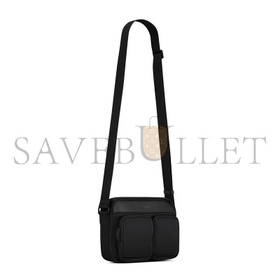 YSL CITY SAINT LAURENT NEW CAMERA BAG IN ECONYL® REGENERATED NYLON 729240FABGK1000 (24.5*17*8cm)