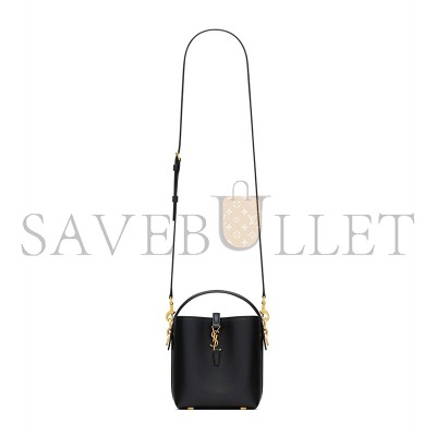 YSL LE 37 MINI IN SHINY LEATHER 7658702R20W1000 (15*13*6cm)