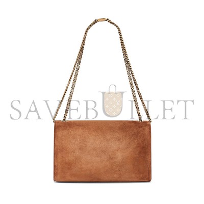 YSL KATE MEDIUM CHAIN BAG IN SUEDE 364021252365 (24*14.5*5.5cm)