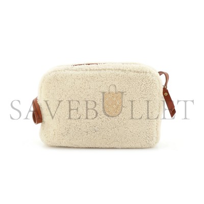 YSL LOU CAMERA BAG IN SHEARLING 520534504002 (23*16*6cm)