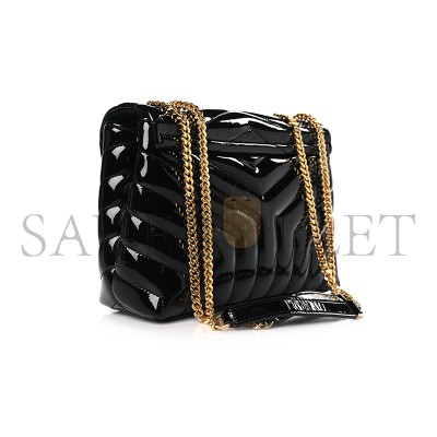 YSL LOULOU SMALL CHAIN BAG IN PATENT LEATHER 4946992IU211000 (23*17*9cm)