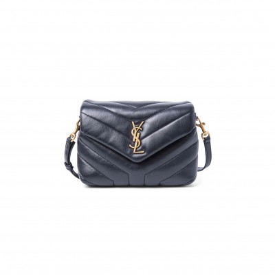 YSL TOY LOULOU SHOULDER BAG IN QUILTED LEATHER 678401DV7074227 (20*14*7cm)