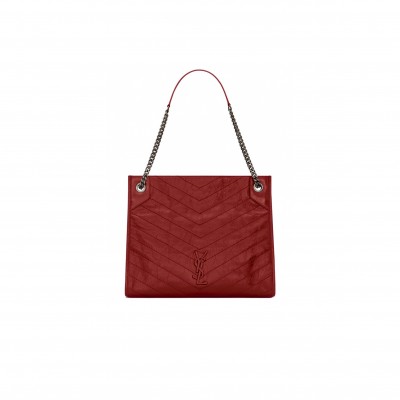 YSL NIKI SHOPPING IN VINTAGE LEATHER 577999300519 (33*27*11.5cm)