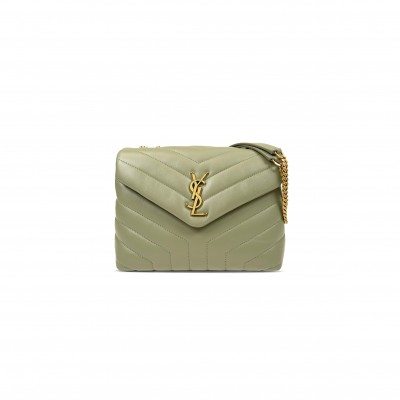 YSL LOULOU SMALL CHAIN BAG IN QUILTED LEATHER 494699DV7273317 (23*17*9cm)