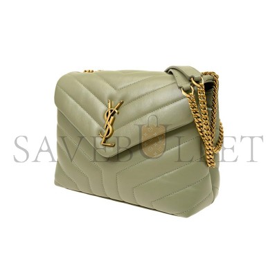 YSL LOULOU SMALL CHAIN BAG IN QUILTED LEATHER 494699DV7273317 (23*17*9cm)