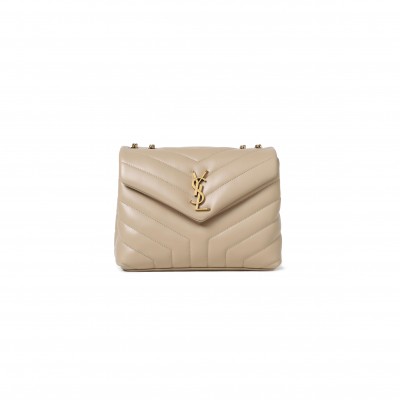 YSL LOULOU SMALL CHAIN BAG IN QUILTED LEATHER 494699654410 (23*17*9cm)