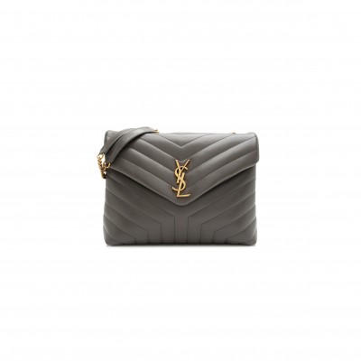 YSL LOULOU MEDIUM CHAIN BAG IN QUILTED LEATHER(32*22*12cm)