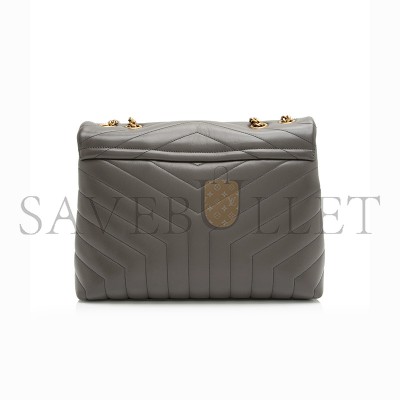 YSL LOULOU MEDIUM CHAIN BAG IN QUILTED LEATHER(32*22*12cm)