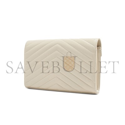 YSL CLASSIC CASSANDRE CHAIN WALLET IN LAMBSKIN 377828AAA449207 (22.5*14*4cm)