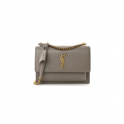 YSL SUNSET MEDIUM IN SMOOTH LEATHER 4429061310089 (22*16*6.5cm)