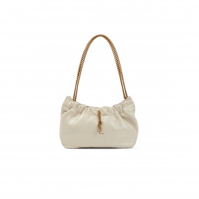 YSL PACPAC CHAIN HOBO BAG IN LEATHER 68163227X1W9278 (24*14*4cm)