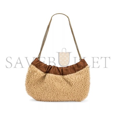 YSL PACPAC CHAIN HOBO BAG IN SHEARLING 681632185744 (24*14*4cm)