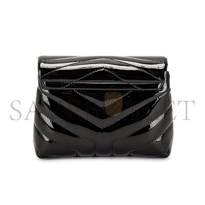 YSL TOY LOULOU SHOULDER BAG IN PATENT LEATHER 6309512IU1J1000 (20*14*7cm)