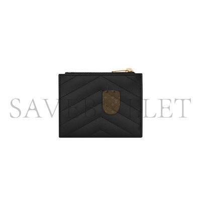 YSL CASSANDRE MATELASSÉ BI-FOLD WALLET IN GRAIN DE POUDRE LEATHER 575879BOW011000 (10.5*8.5*2.5cm)
