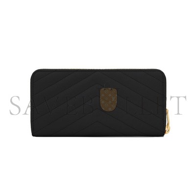 YSL CASSANDRE MATELASSÉ ZIP AROUND WALLET IN GRAIN DE POUDRE LEATHER 358094BOW011000 (19*9.5*2.5cm)