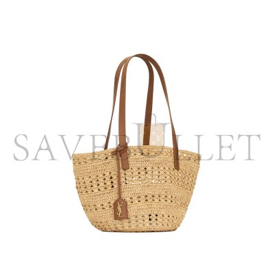 YSL PANIER SMALL BAG IN RAFFIA 761461GAAAC2080 (22/44x22x20cm)