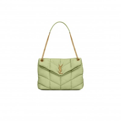 YSL PUFFER MEDIUM CHAIN BAG IN QUILTED LAMBSKIN 577475187745 (35*23*13.5cm)