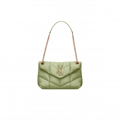 YSL PUFFER SMALL CHAIN BAG IN QUILTED LAMBSKIN 577476900145 (29*17*11cm)