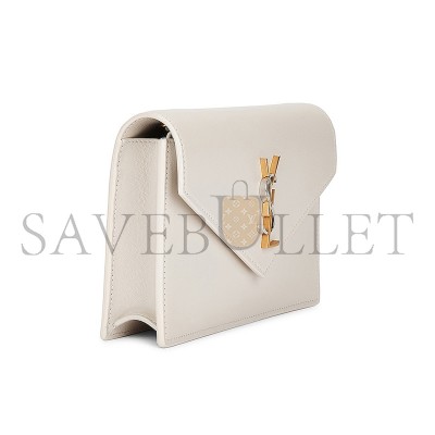 YSL CASSANDRE ENVELOPE CHAIN WALLET IN SMOOTH LEATHER 743050AAB4K9290 (19x12.5x3.5cm)