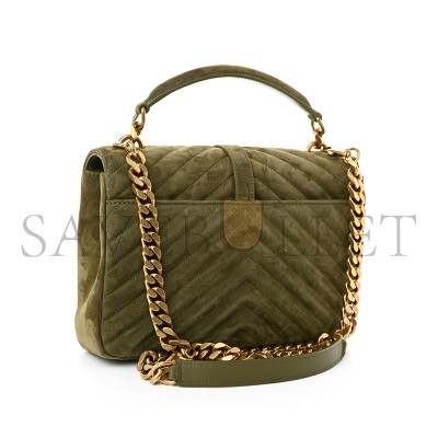YSL COLLEGE MEDIUM IN QUILTED SUEDE 6002791U8073206 (24*17*6.5cm)