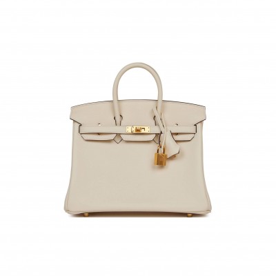 HERMES BIRKIN 25 NATA SWIFT GOLD HARDWARE (25cm)