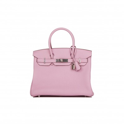 HERMES BIRKIN 30 MAUVE SYLVESTRE CLEMENCE PALLADIUM HARDWARE (30cm)