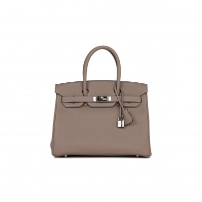 HERMES BIRKIN 30 GRIS ASPHALTE TOGO PALLADIUM HARDWARE (30cm)