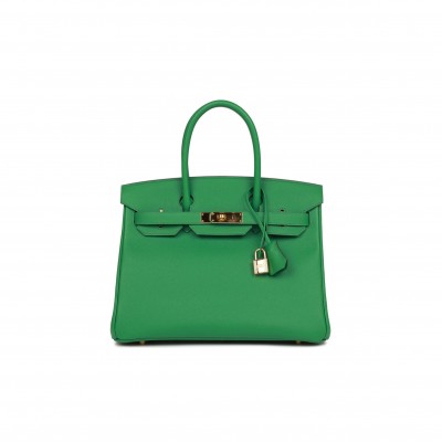 HERMES BIRKIN 30 CACTUS EPSOM GOLD HARDWARE (30cm)