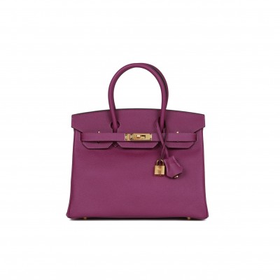 HERMES BIRKIN 30 ANEMONE EPSOM GOLD HARDWARE (30cm)
