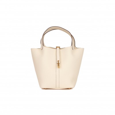 HERMES PICOTIN LOCK 22 NATA CLEMENCE GOLD HARDWARE (22*21*18cm)