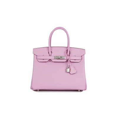 HERMES BIRKIN 30 MAUVE SYLVESTRE EPSOM PALLADIUM HARDWARE (30cm)