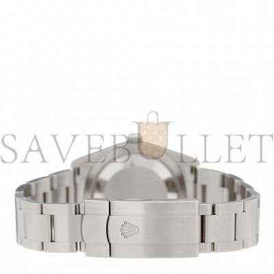 ROLEX STAINLESS STEEL 34MM OYSTER PERPETUAL WATCH SILVER 124200