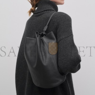 THE ROW JOE BACKPACK IN LEATHER BLACK W1632L31BAG (30*25*17cm)