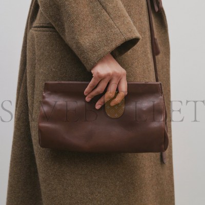 THE ROW ABBY BAG IN LEATHER CHOCOLATE W1605L114CHPLD (27*14*4cm)