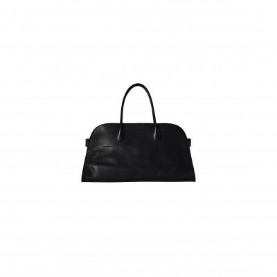 THE ROW EW MARGAUX BAG IN LEATHER BLACK W1629L72BAGF (44*28*12cm)