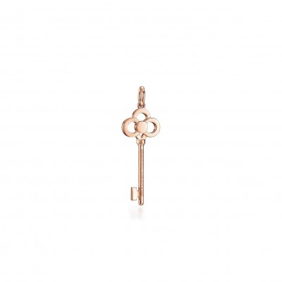 TIFFANY KEYS CROWN KEY IN ROSE GOLD WITH DIAMONDS, 1.5