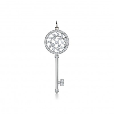 TIFFANY KEYS TIFFANY VICTORIA® DIAMOND VINE KEY IN PLATINUM