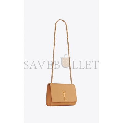 YSL KATE MEDIUM CHAIN BAG IN GRAIN DE POUDRE EMBOSSED LEATHER 364021BOW0W7019 (24*14.5*5.5cm)