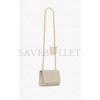 YSL KATE SMALL CHAIN BAG IN GRAIN DE POUDRE EMBOSSED LEATHER 469390BOW0J9207 (29*20*7.5cm)