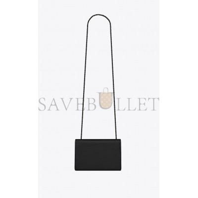 YSL KATE SMALL CHAIN BAG IN GRAIN DE POUDRE EMBOSSED LEATHER 469390BOW0U1000 (20*12.5*5cm)