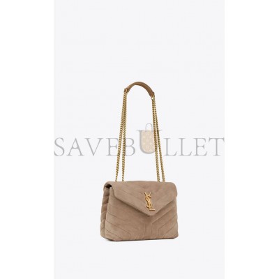 YSL LOULOU SMALL CHAIN BAG IN QUILTED &QUOT;Y&QUOT; SUEDE 4946991U8612346 (25*17*9cm)